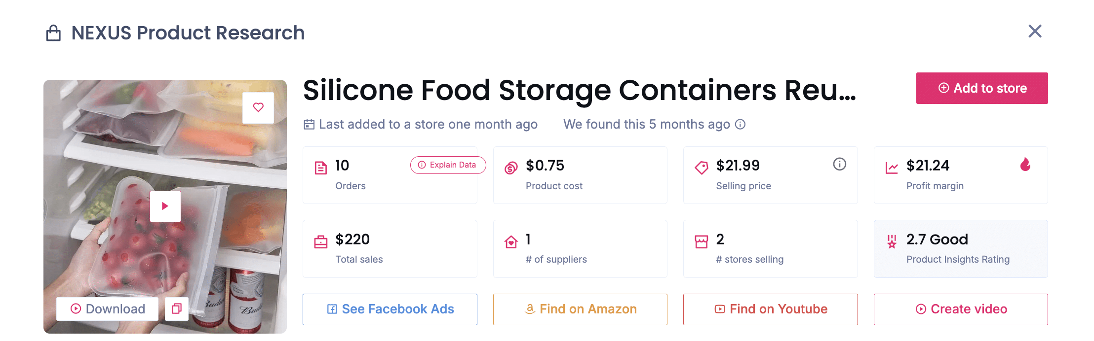 Reusable Silicone Food Bags